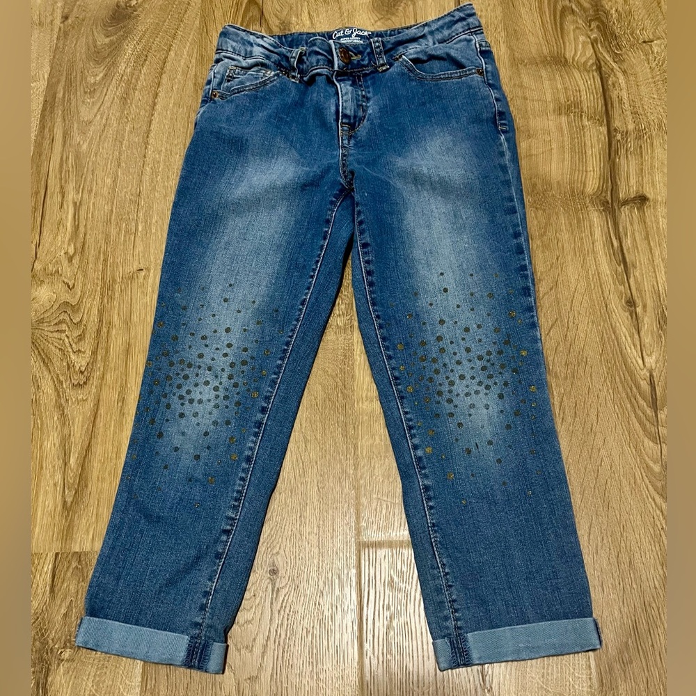 Girls cropped jeans